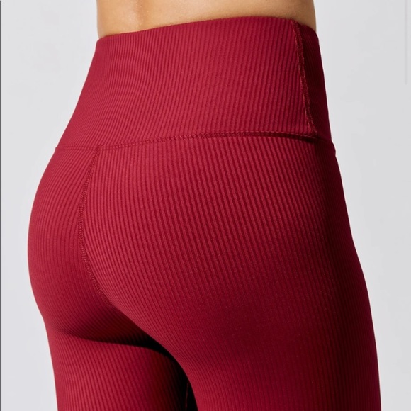 NWT Carbon38 Ribbed Regular Rise ⅞ Legging - Picture 3 of 5